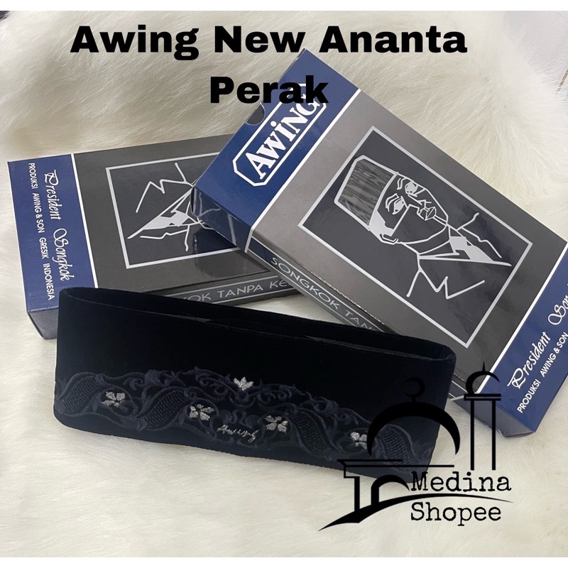 Songkok / peci AWING new ananta perak Original