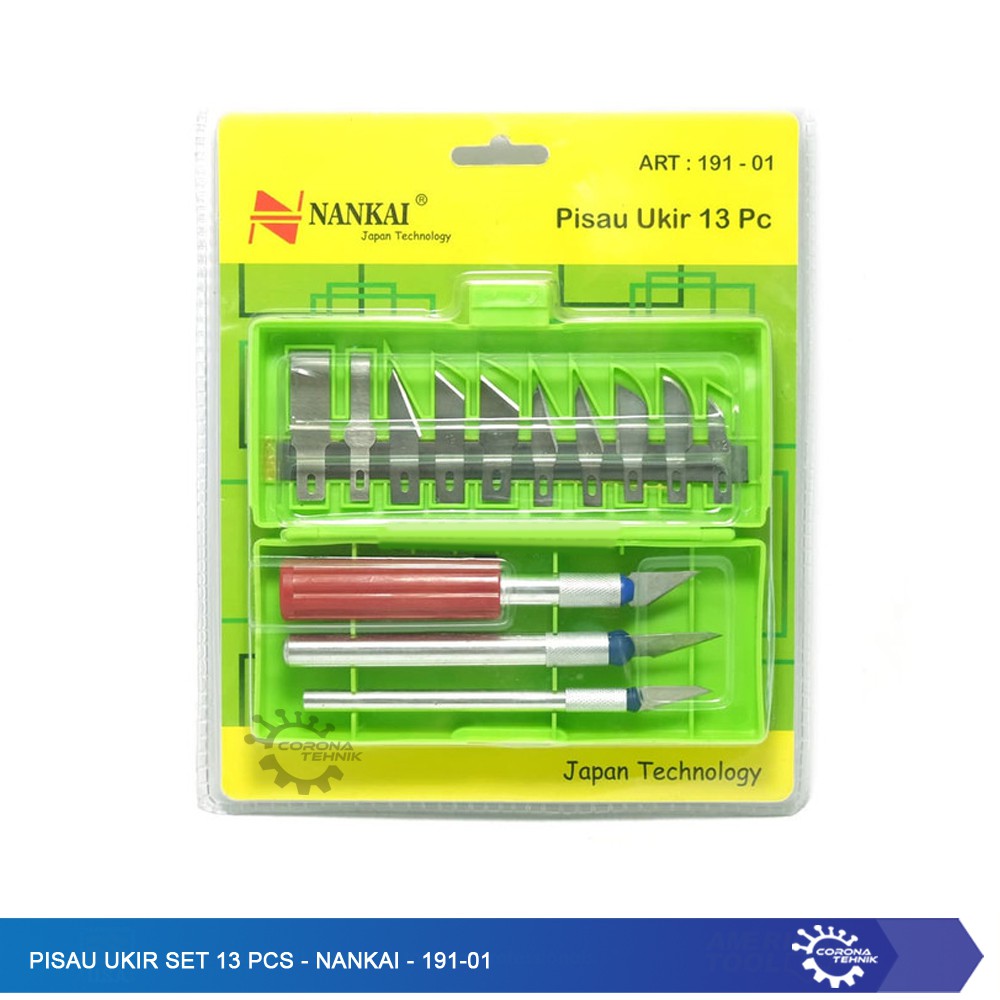 Pisau Ukir Set 13 Pcs - Nankai - 191- 01