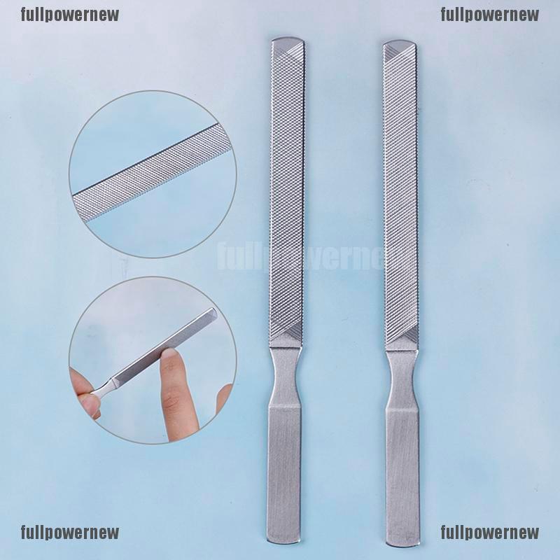 【COD】FLID Pengikir Kuku Dua Sisi Bahan Stainless Steel untuk Manicure