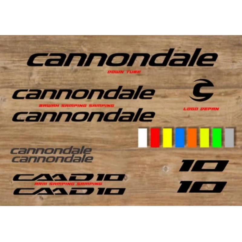 Cutting Sticker Sepeda CANNONDALE