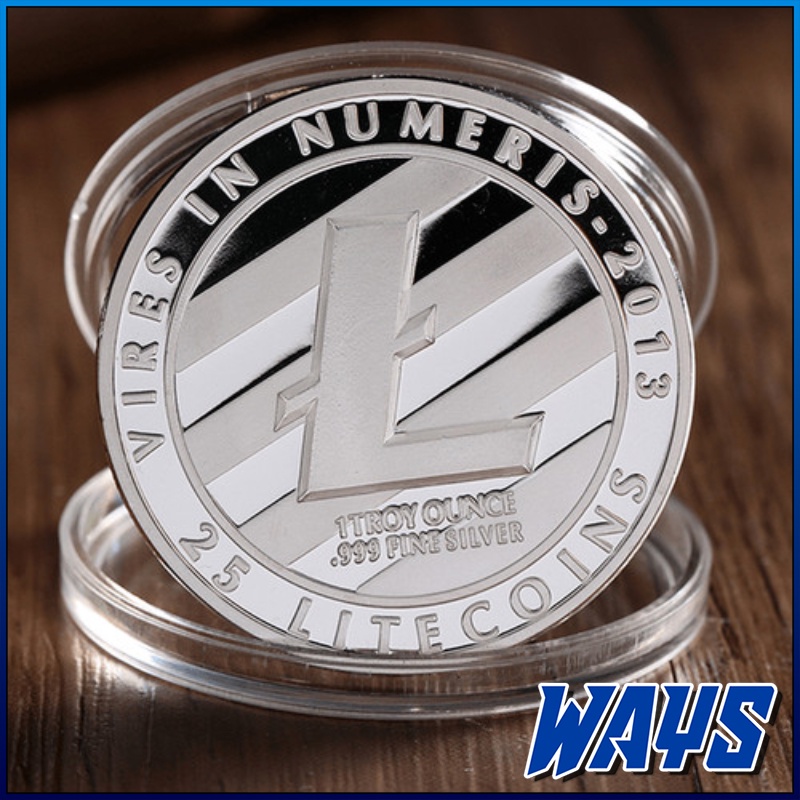 [Z182] Miniatur Bitcoin Ethereum LiteCoin Koin Fisik Coin BTC ETH LTC Koleksi Hiasan Pajangan Logam