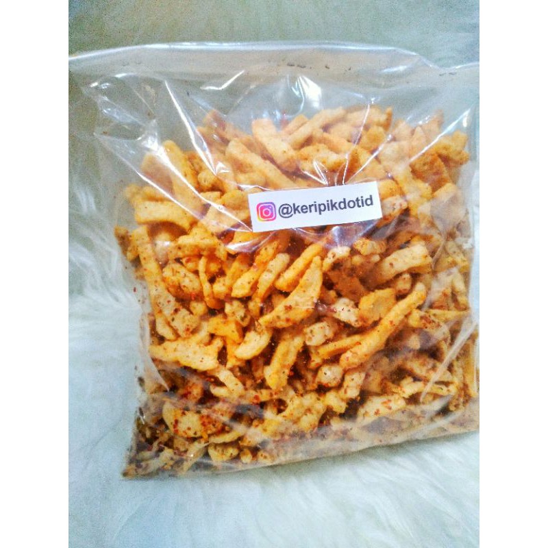 

Keripik Basreng Pedas daun jeruk 200gram