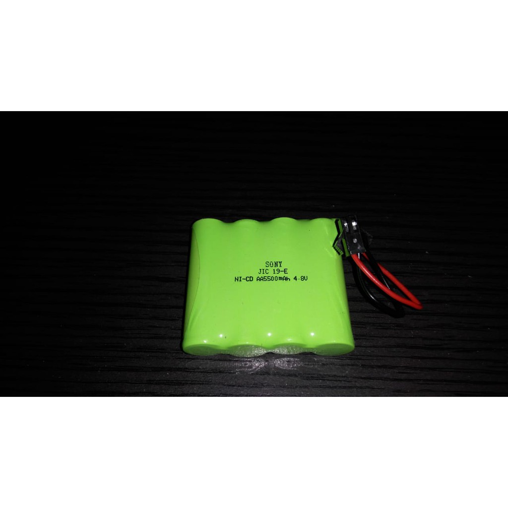 Baterai Batre RC Mobil Remot 4.8V 4,8V 5500mAh Socket Hitam SONY