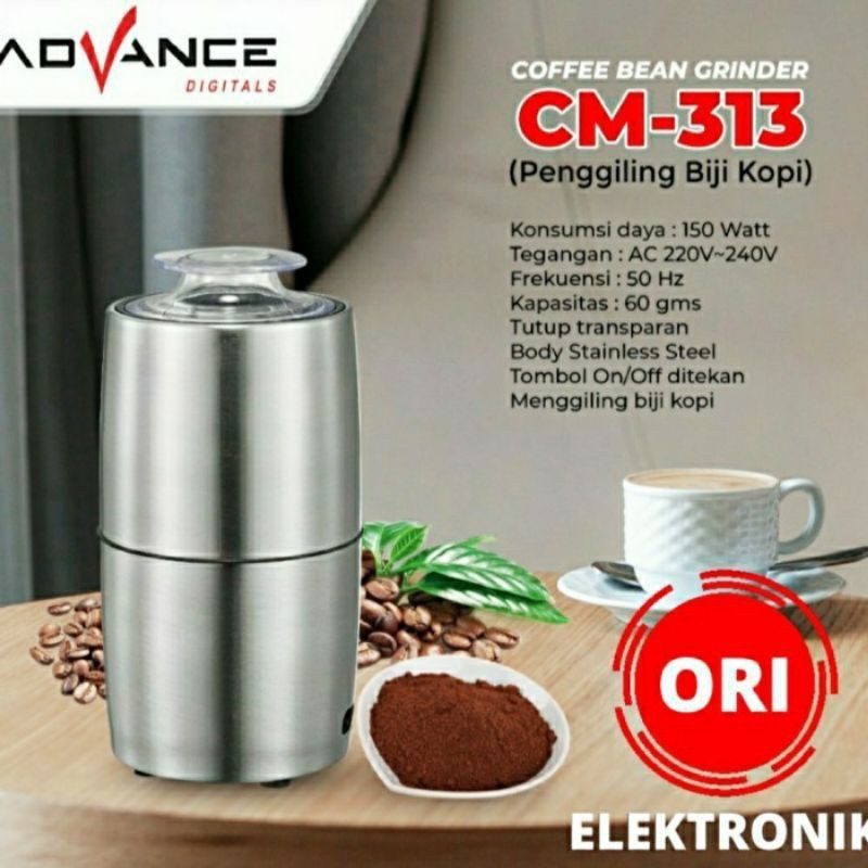 (Hans) Coffee Bean Grinder/ Alat Penggiling Kopi Advance CM-313