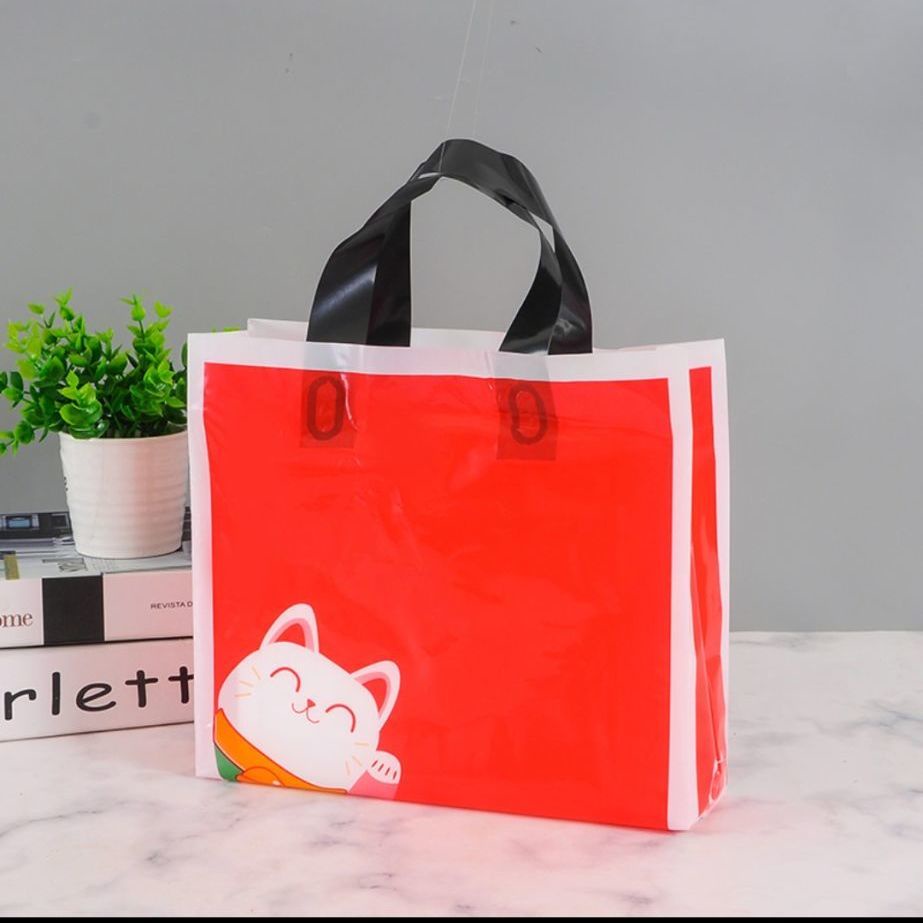 

tas kantong plastik kue snack cookies LUCKY CAT XL kresek goodie bag opp non paperbag bungkus kado hadiah