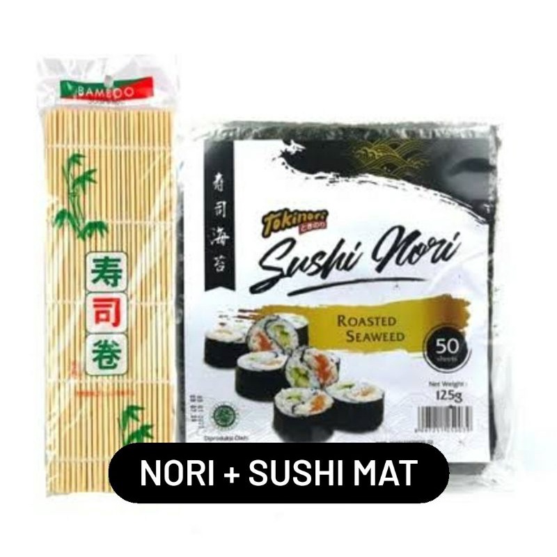 

Nori tokinori isi 10pc/ 50 pc + penggulung sushi