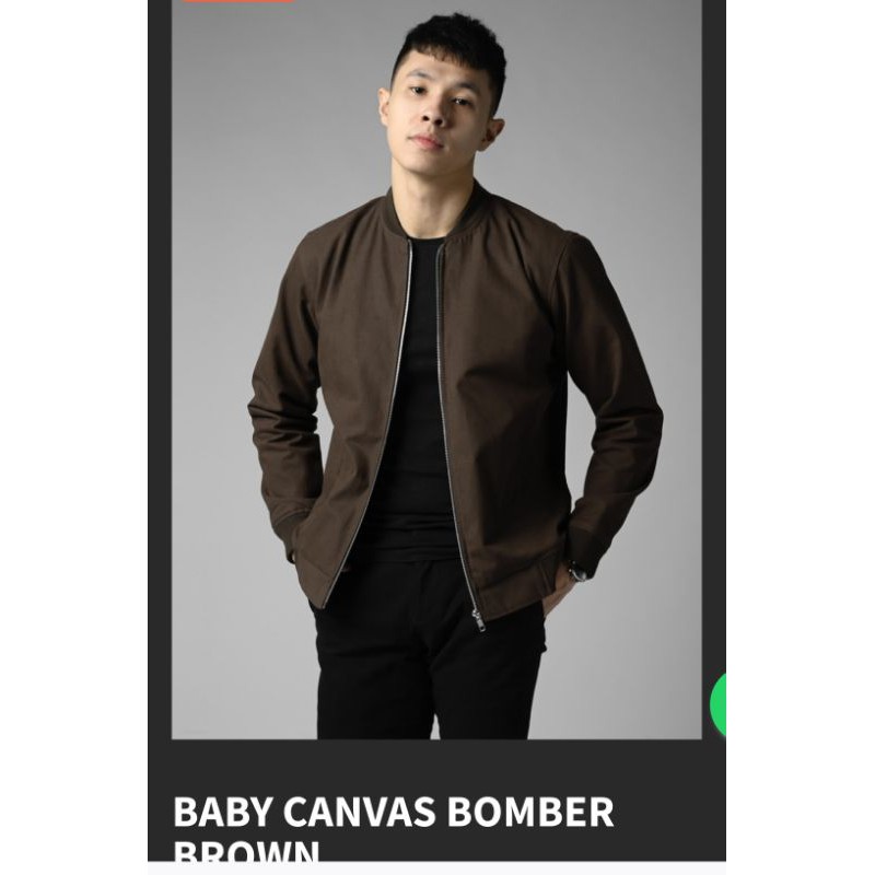 Baby canvas bomber male id