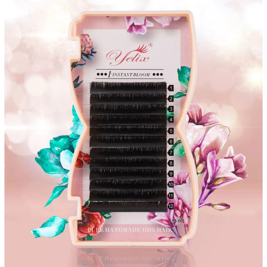 Yelix Bloom 1s Flower Mega Russian Volume Eyelash Extension Tanam Bulumata Palsu