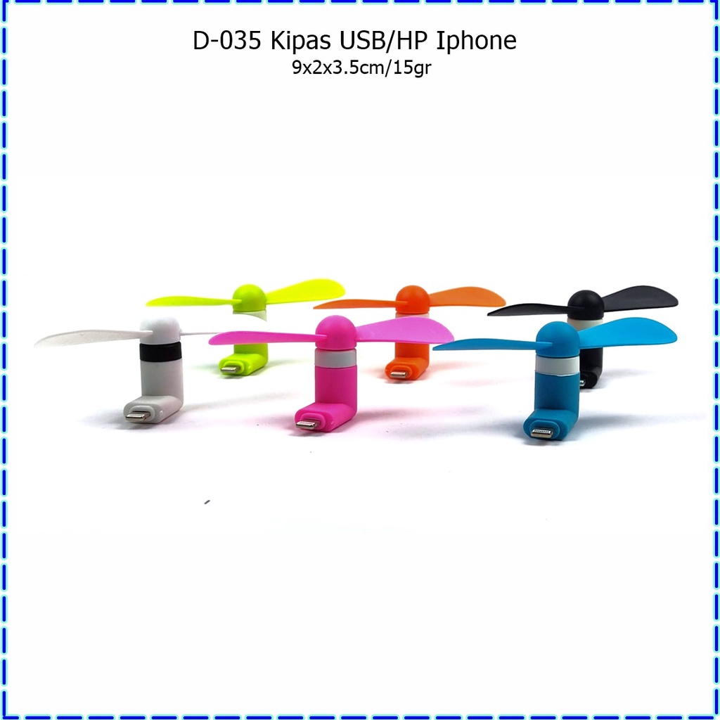 D-035 Kipas HP/Kipas USB Apel