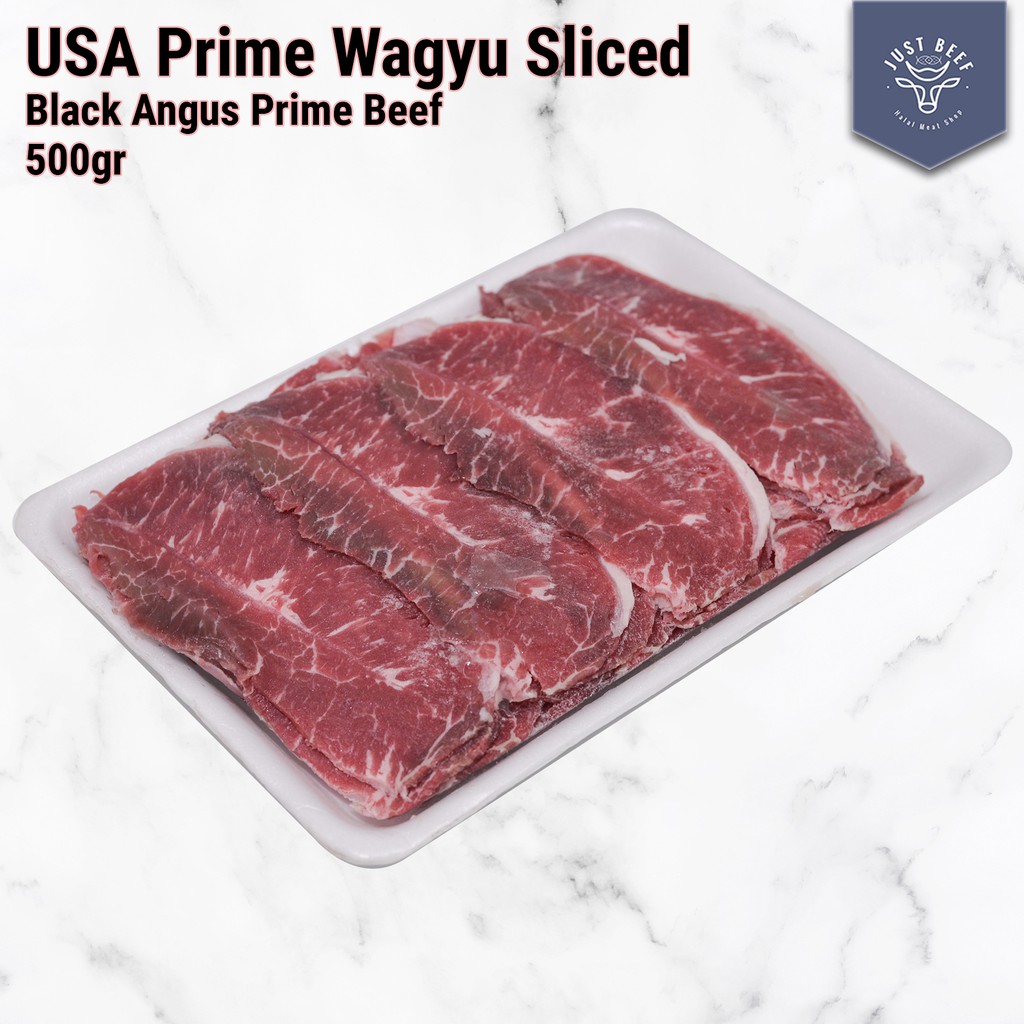 

Daging Sapi USA Prime Top Blade Wagyu Sliced - Black Angus Prime Beef 250gr / 500gr