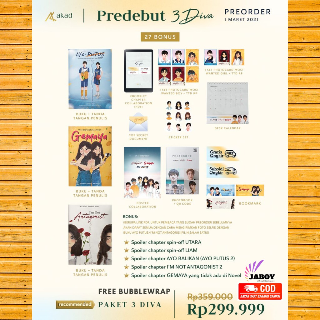 Predebut 3 Diva Ayok Putus Ayo Putus I M Not Antagonist Gemaya Bonus Ttd Shopee Indonesia