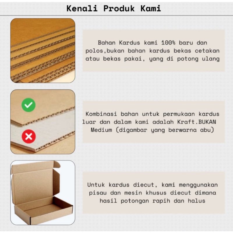 Kardus Box Pizza Dus Hampers 20x20x5 Dus Die Cut Packing Olshop Bahan Eflud A