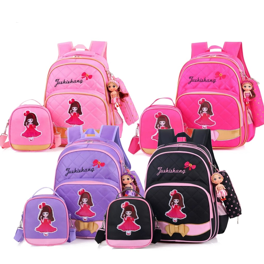 Dunia_Tas123 TAS RANSEL ANAK BARBIE-MORYMONY TAS DINIR LOVE - Tas Ransel Backpack Korea Fashion Lucu