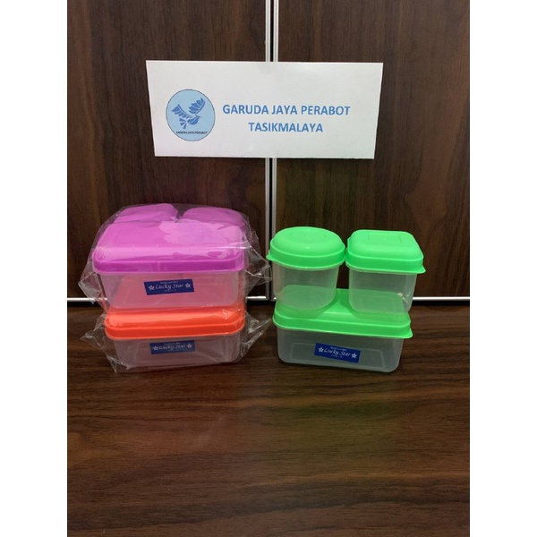 Tempat Plastik Kecil / Wadah Plastik 3 in 1