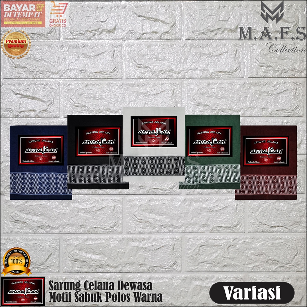 SARUNG CELANA DEWASA MOTIF SABUK POLOS WARNA