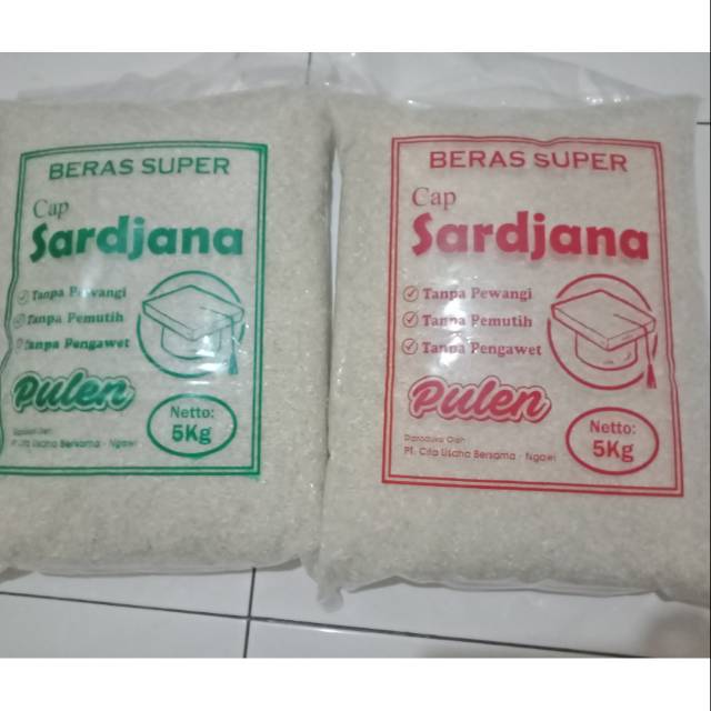 

Beras super pulen