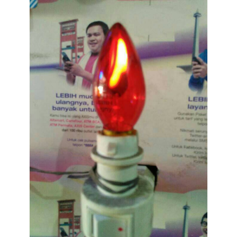Lampu Cabe Bara Api 1 Watt Sembahyang Merah