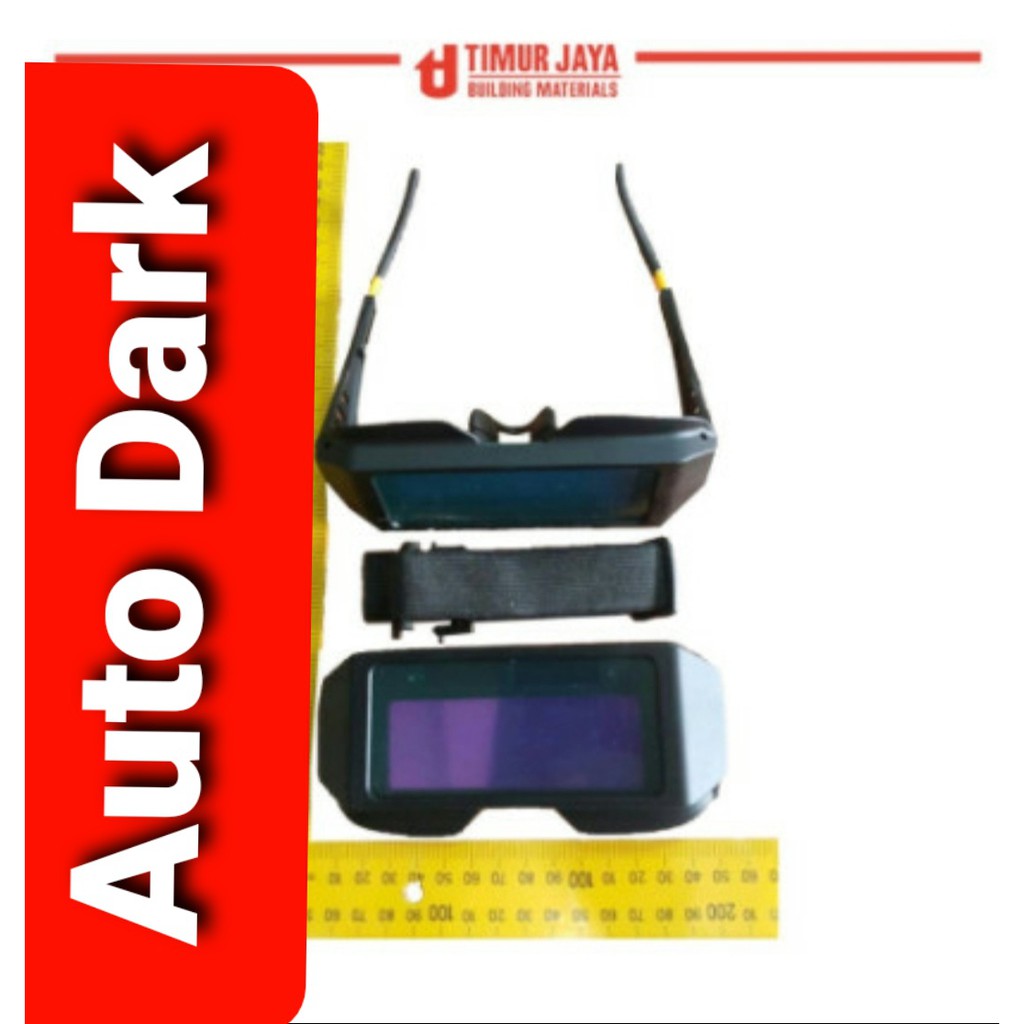 RICH  kacamata otomatis / auto dark kaca mata las automatic HITAM Welding Glass Auto Darkness