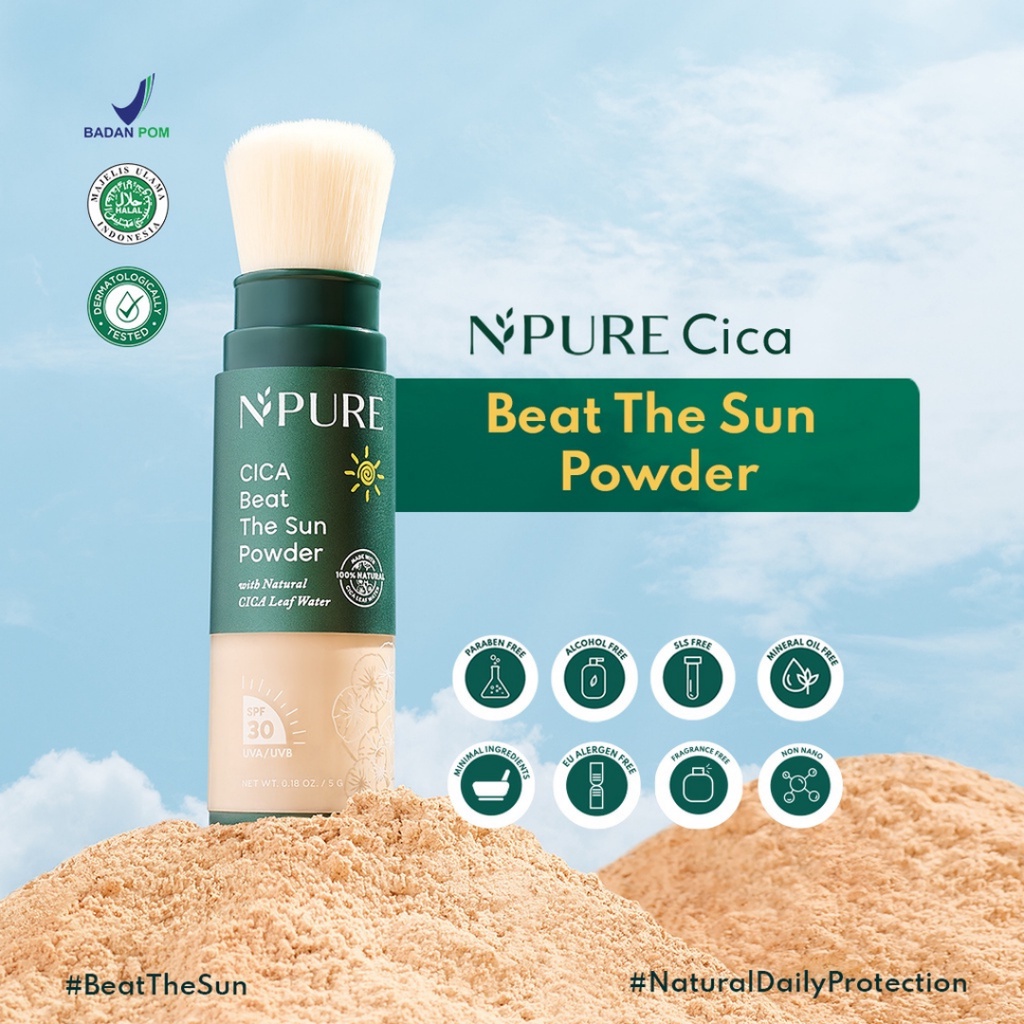 [ FREE GIFT ] NPURE Cica Beat The Sun POWDER 10ml