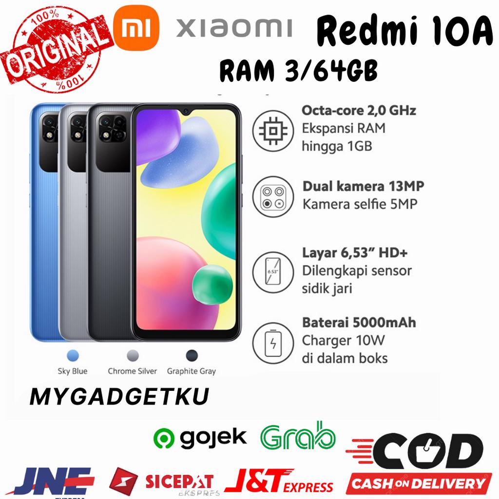 XIAOMI REDMI 9A / 10A RAM 4/64 GB GARANSI 1 TAHUN