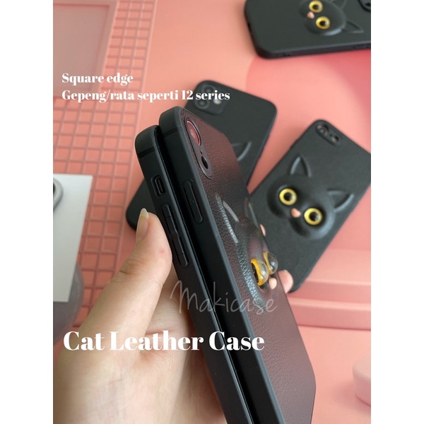 Cat Leather Case Anti Bentur