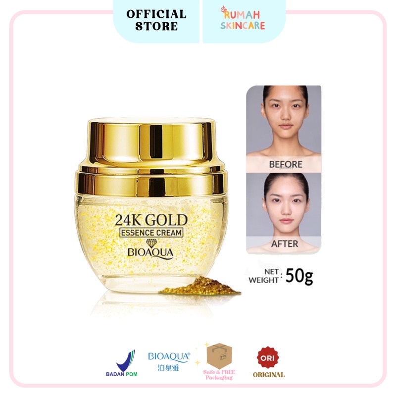 BIOAQUA 24K Gold Essence Cream Moisturizer 50g