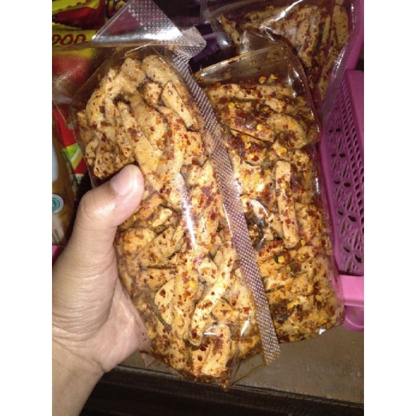

[ FRESH ]basreng stik Bumbu Basah Daun jeruk/Basreng pedas 100 gram