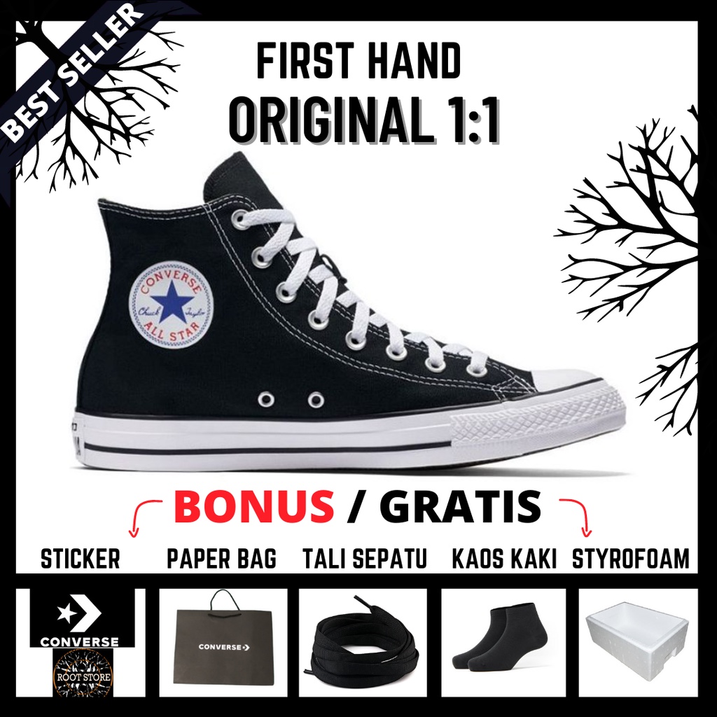 100% BNIB Sepatu Converse All Star Basic Classic High Hi Sepatu Pria Wanita Sneakers Casual Sekolah