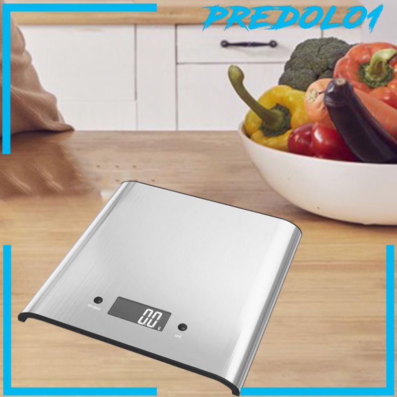 [PREDOLO1] Kitchen Scale Backlit Meal Prep Food Scales Tare Function Cooking Weight