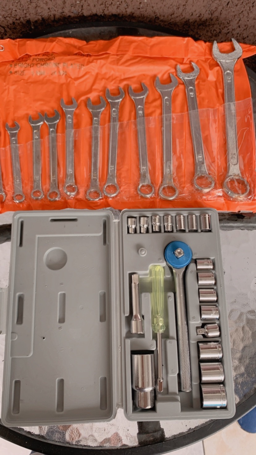 Tool Set Murah Kunci Ring Pas 11pcs 8-24mm Paket Kunci Sok 21pcs Murah Perkakas Bengel