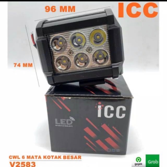 Lampu Tembak Sorot 6 Mata CWL Led Cree Kotak Besi