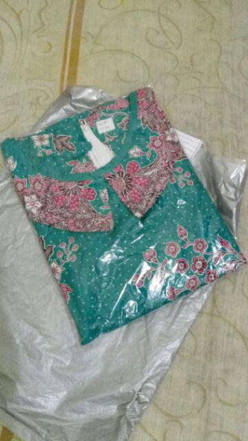 Qnunbatik Dress/terusan Batik 9-12 Th Anak Perempuan Kd Melati Dasar Warna