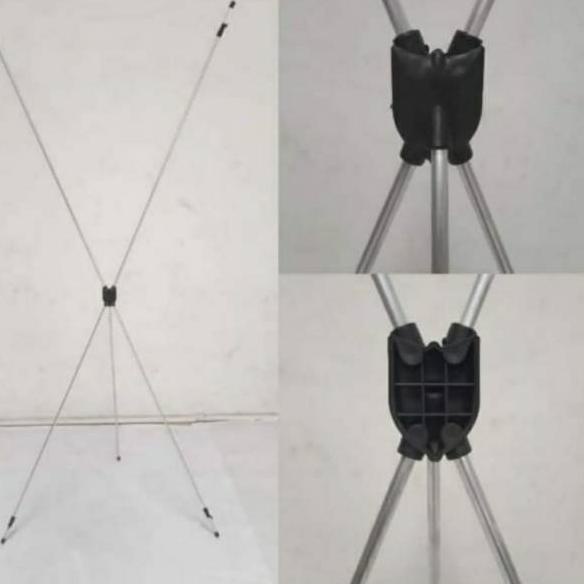 ☈ Stan Standing Tiang Rangka Stand X Banner Benner Bener Alumunium 60x160 Display promosi iklan ✈