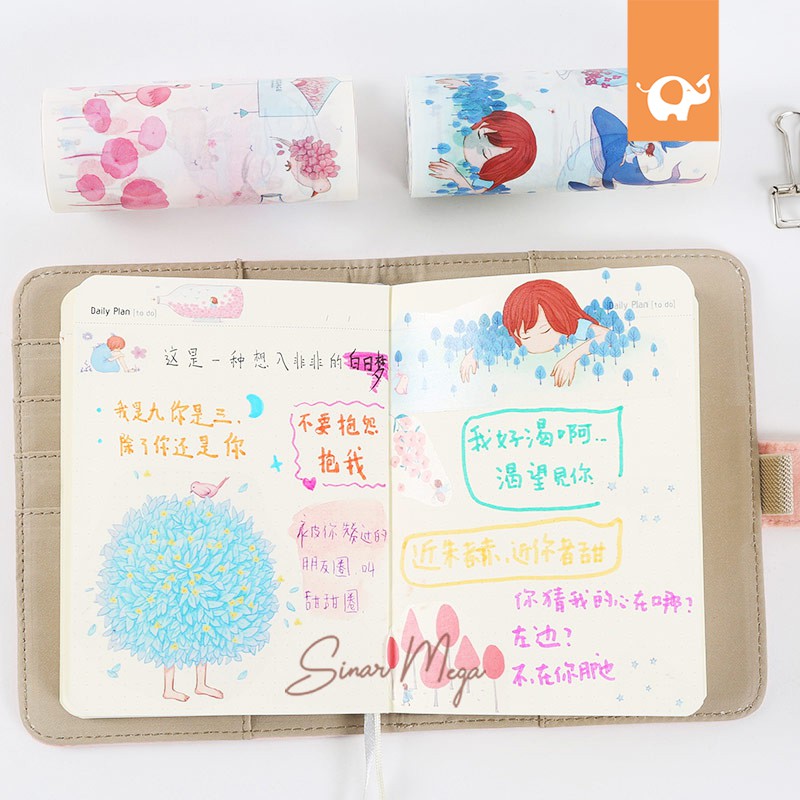 

Masking Tape In My Daydreams 10cm / Isolasi Dekorasi Lucu Unik Murah