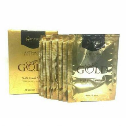 MASKER NATURGO HANASUI GOLD BPOM - ISI 10 PCS