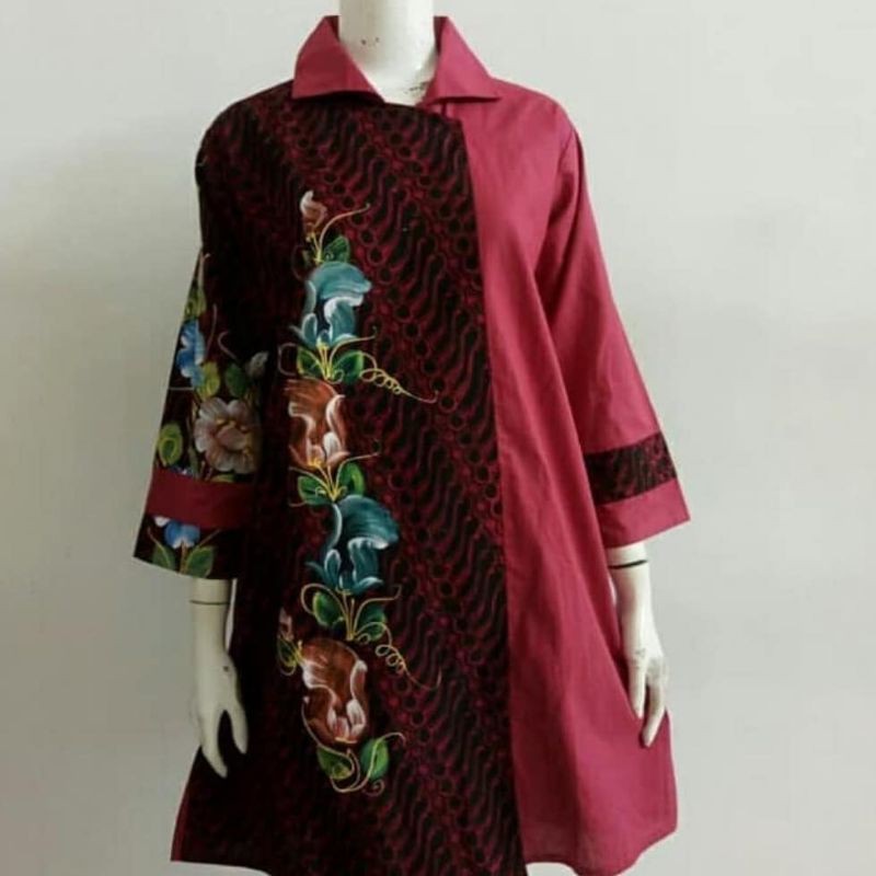 

atasan lukis berbagai model dan bahan