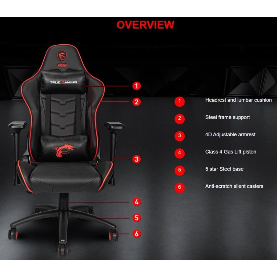 MSI MAG CH120 X Gaming Chair