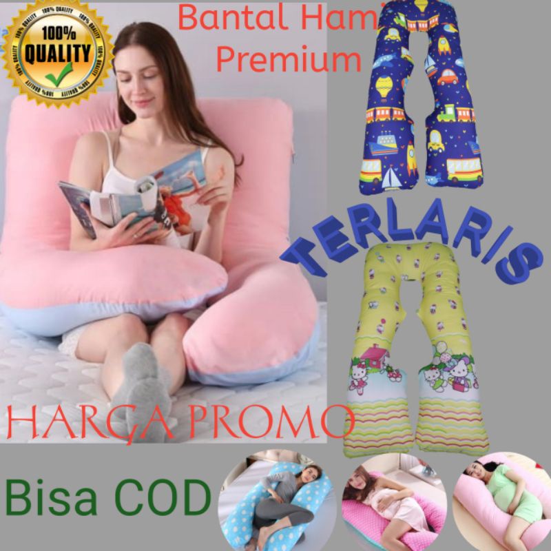 Bantal Hamil - Bantal Ibu Hamil - Bantal Hamil dan menyusui - Bantall hamil tidur .