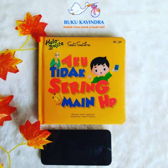 Buku anak hardcover/boardbook "Aku tidak sering main HP" Mizan