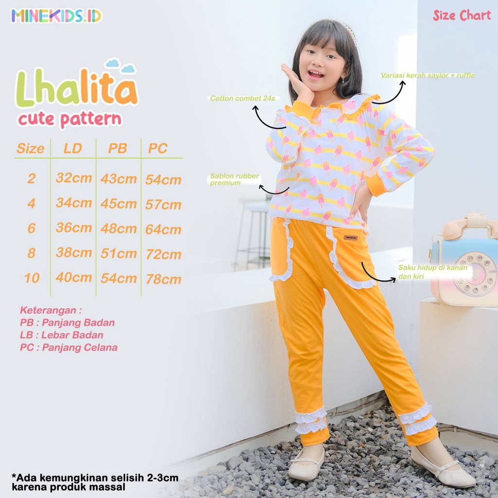 Setelan legging  anak Lhalita Set by Minekids