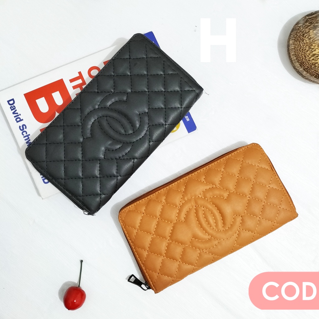 Dompet panjang wanita Purse Remaja Dompet bordir Kulit Sintetis Tempat Hp Dan Uang Dompet HP korea