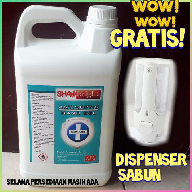 Hand Sanitizer Antiseptic Gel 5 Liter