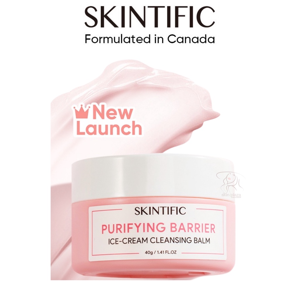 SKINTIFIC Purifying Barrier Ice Cream Cleansing Balm 40gr Make Up Remover BPOM