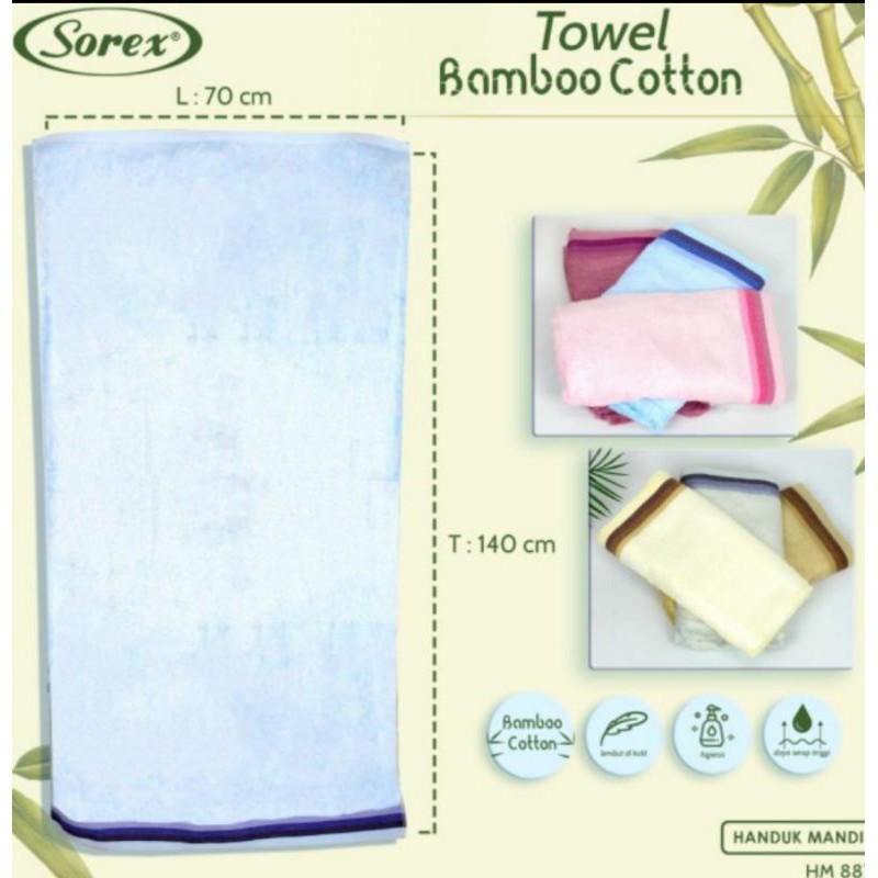 Handuk premium Sorex Bamboo Cotton HM 887