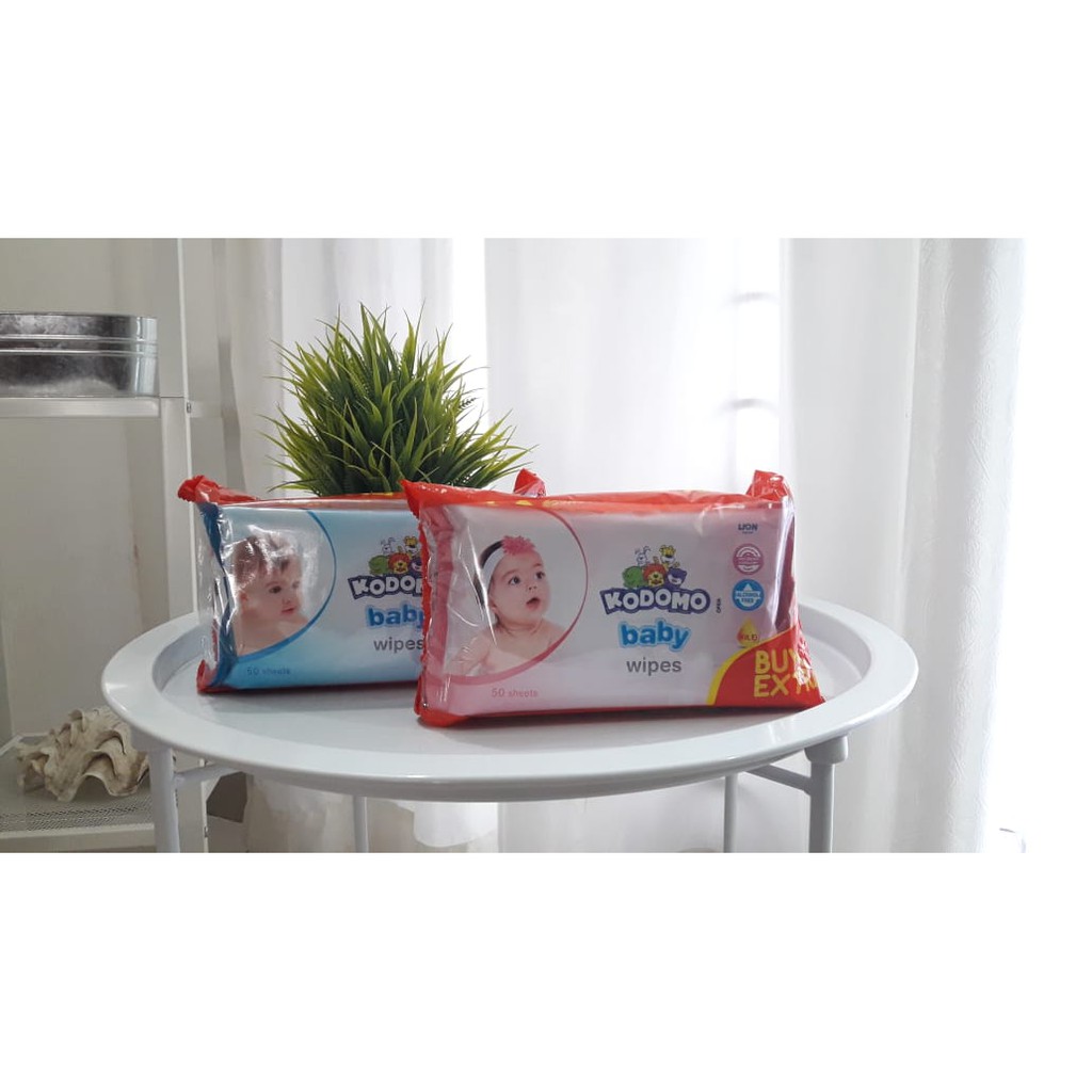 Kodomo Baby Wipes 50's Buy 1 Extra 1 (2 x 50 sheet)/Tissue Basah Bayi