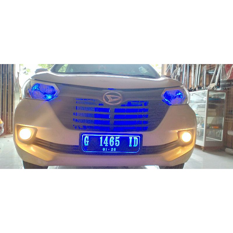 Plat nomer mobil akrilik lampu led