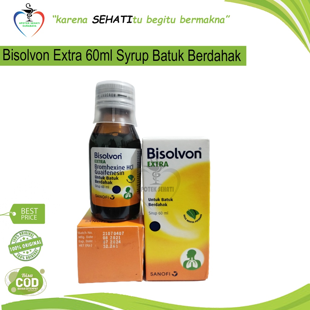 BISOLVON EXTRA 60ML BATUK BERDAHAK EKSPEKTORAN PENGENCER DAHAK