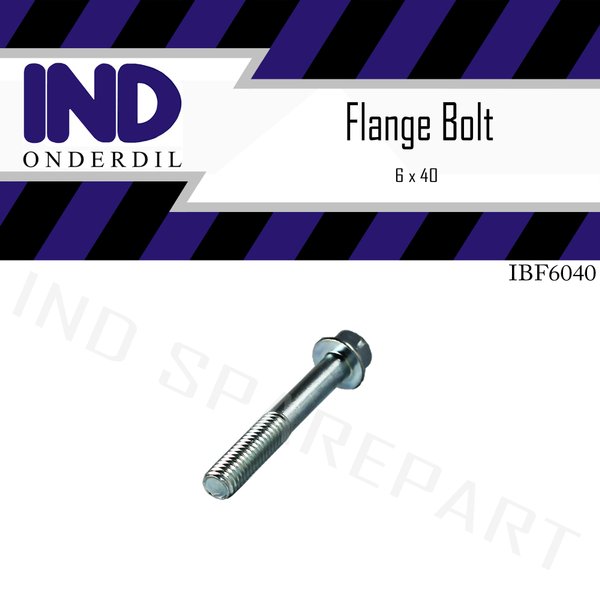 

ASLI BautBaudBolt FlangeTopi M6x406x40 K8Kunci 8
