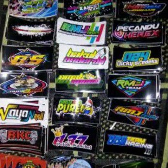 Cetak Custom Stiker Vinyl Plus Laminasi Glosy