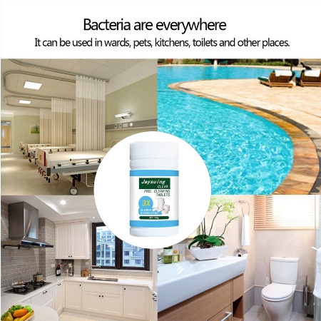 Pool Cleaning Floating Chlorine Klorin Dispenser Pelampung Tablet + 100g Obat Pembersih Kolam Renang-4